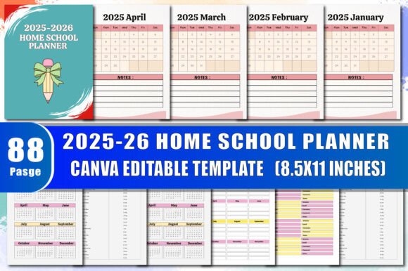 2025-2026 Home School Planner