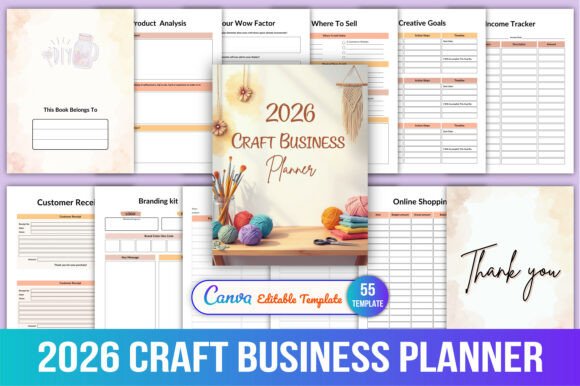 2026 Craft Business Planner: Turn Your Creativity Into a Thriving Business