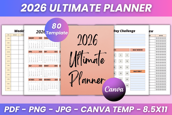 2026 Ultimate Planner Kdp Interior