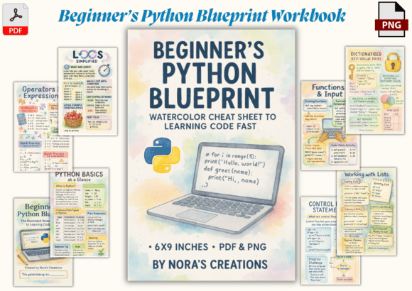 Beginner’s Python Blueprint Workbook: A Visual Guide to Learning Python