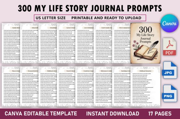 Discover 300 My Life Story Journal Prompts for Deep Reflection and Growth