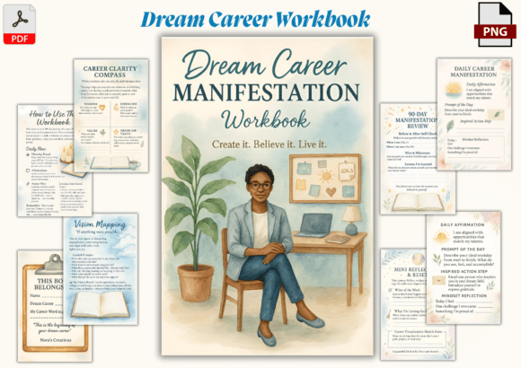 Empower Your Vision with Dream Career Manifestation Workbook