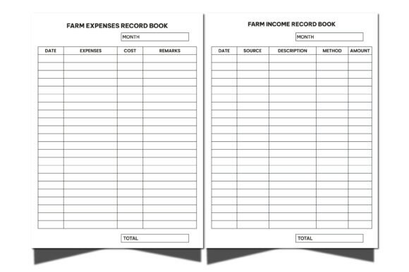 Farm Expenses and Income Record Book