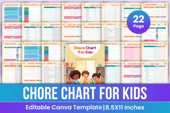 Kids Chore Chart Canva Template: A Practical Tool for Structuring Kids’ Responsibilities