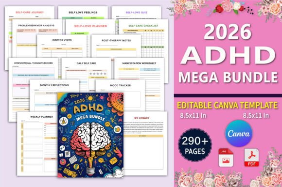 Mastering Focus and Productivity with the 2026 ADHD Mega Bundle Planner