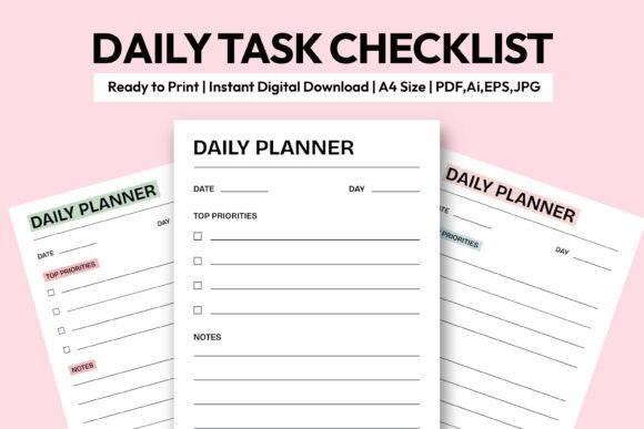 Maximize Your Productivity with a Daily Planner Printable A4