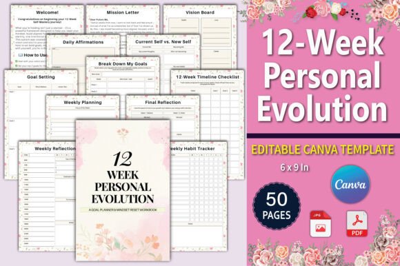 Step Into Your Most Intentional, Powerful Self With The 12-Week Personal Evolution Planner