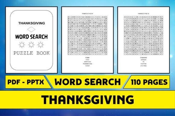 Thanksgiving Word Search Puzzle Interior