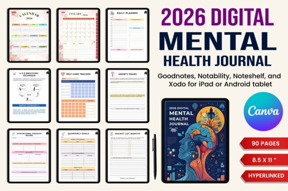 The 2026 Digital Mental Health Journal: A Holistic Approach to Mindfulness and Emotional Wellness