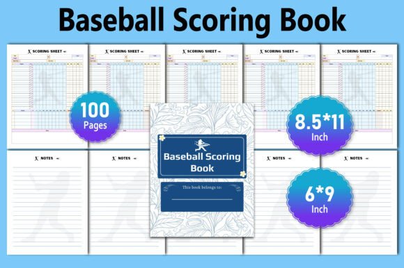 The Ultimate Baseball Scoring Book – Game Tracker for Coaches, Players, and Fans