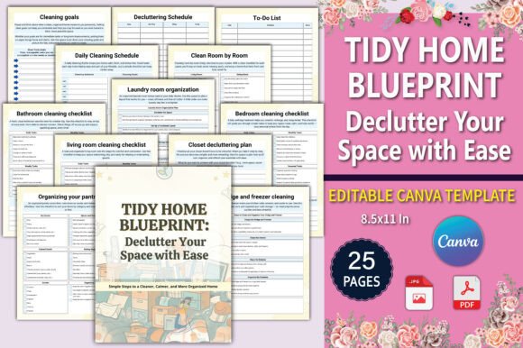 Tidy Home Blueprint Canva Template